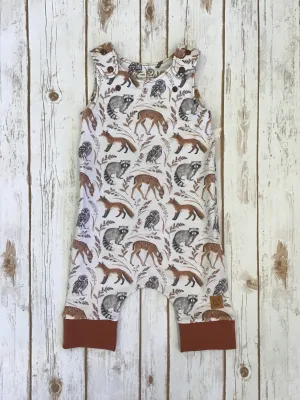 WCC - Grow With Me Romper (Shorts Style) - Woodland Fable