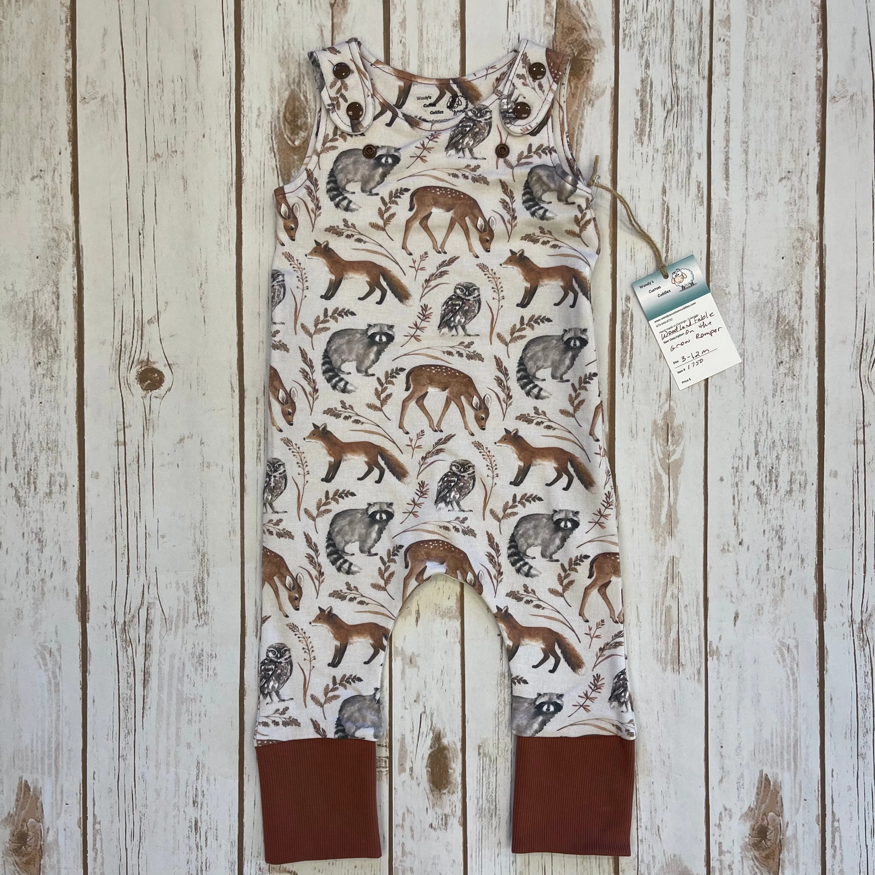 WCC - Grow With Me Romper - Woodland Fable