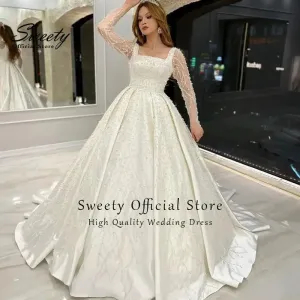 Wedding Guest Dresses: Wedding Dress Embroidered Lace Beading With Princess