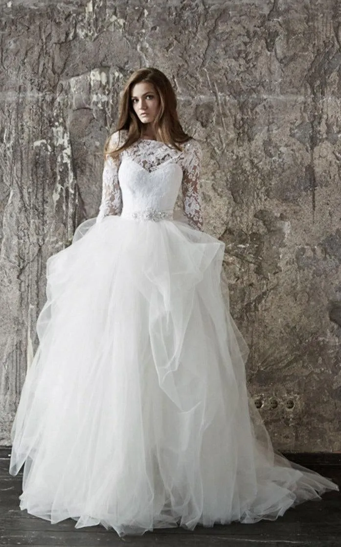Wedding Lace Wedding Long Sleevs Wedding Vera Dress-711433