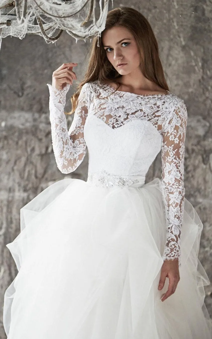 Wedding Lace Wedding Long Sleevs Wedding Vera Dress-711433