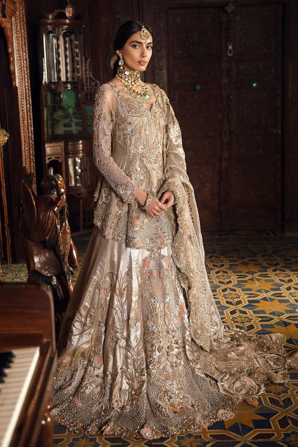 Wedding Short Peplum With Lehnga #Y6217