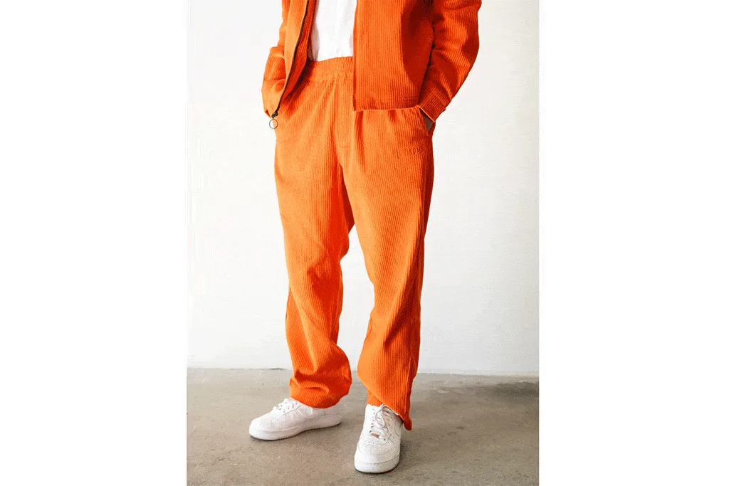 Welcome Hydra Corduroy Elastic Pant Pumpkin