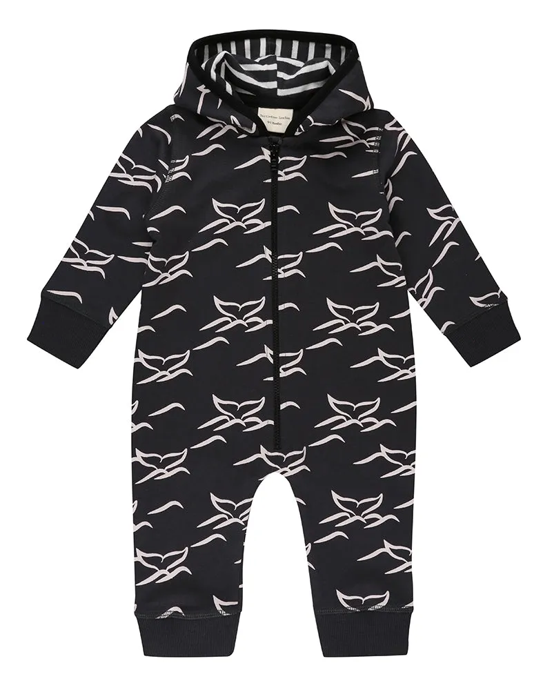 Whale Tails Hooded Romper