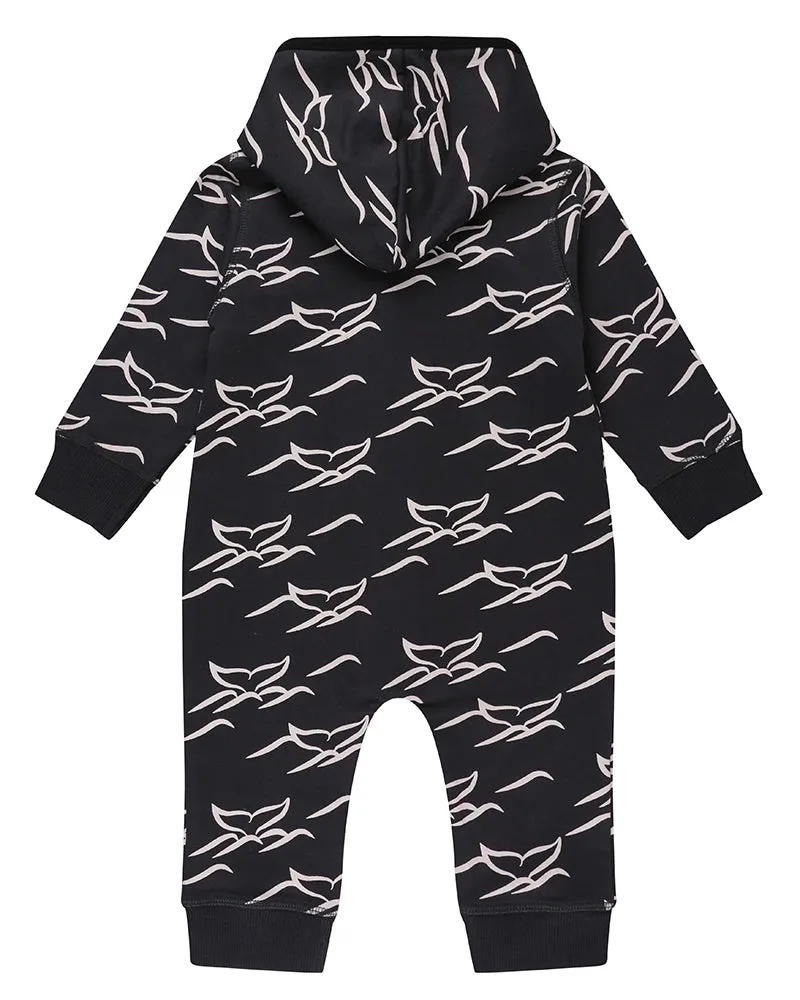 Whale Tails Hooded Romper