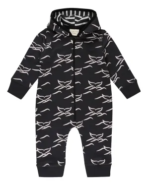 Whale Tails Hooded Romper