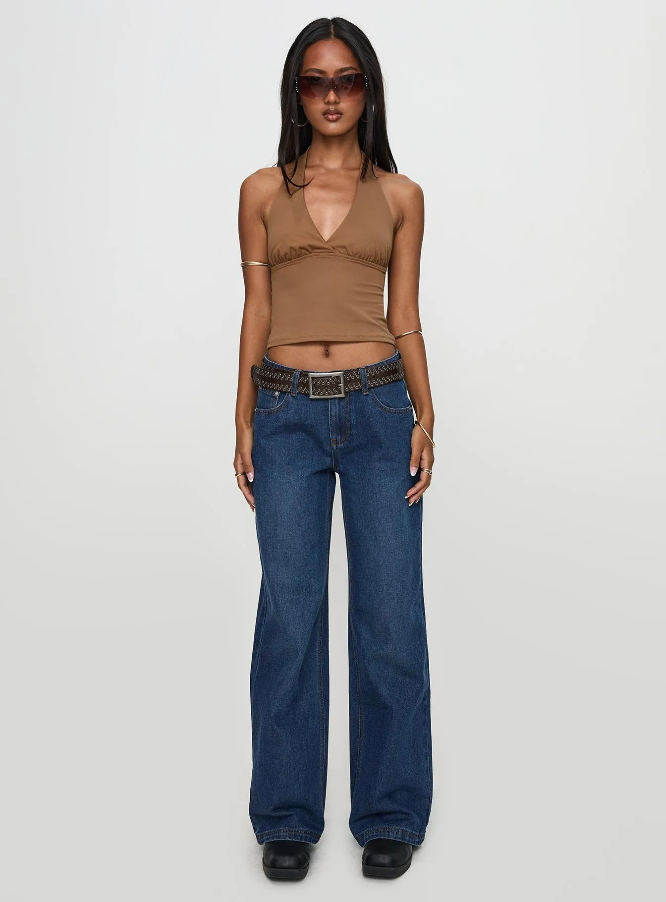 Whimsy Halter Top Chocolate