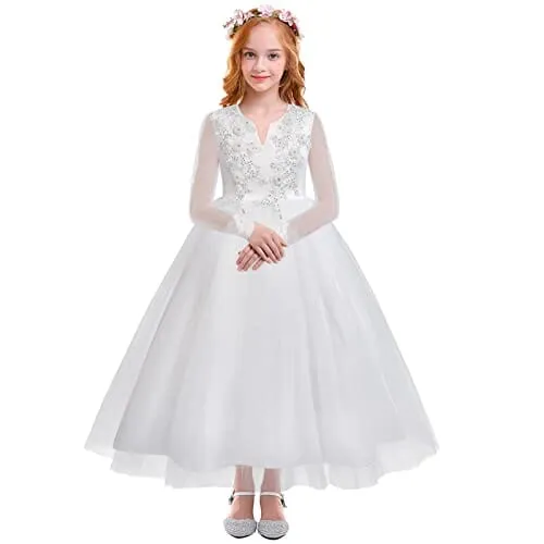 White Communion dress