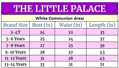 White Communion dress