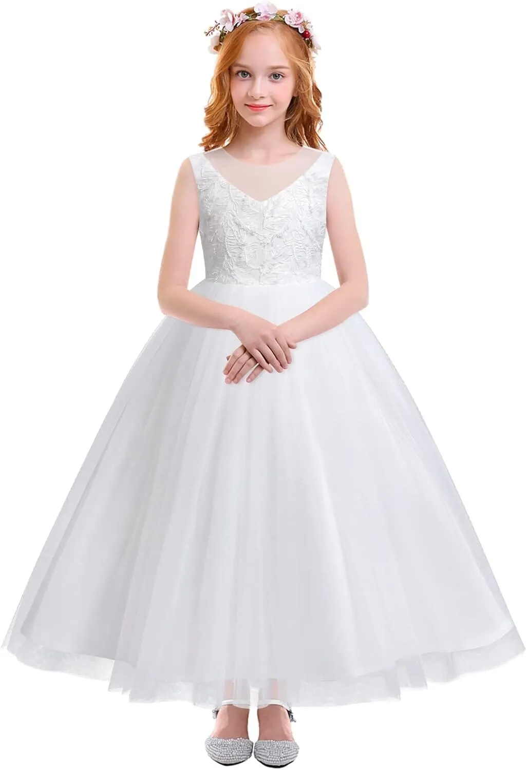 White Communion dress