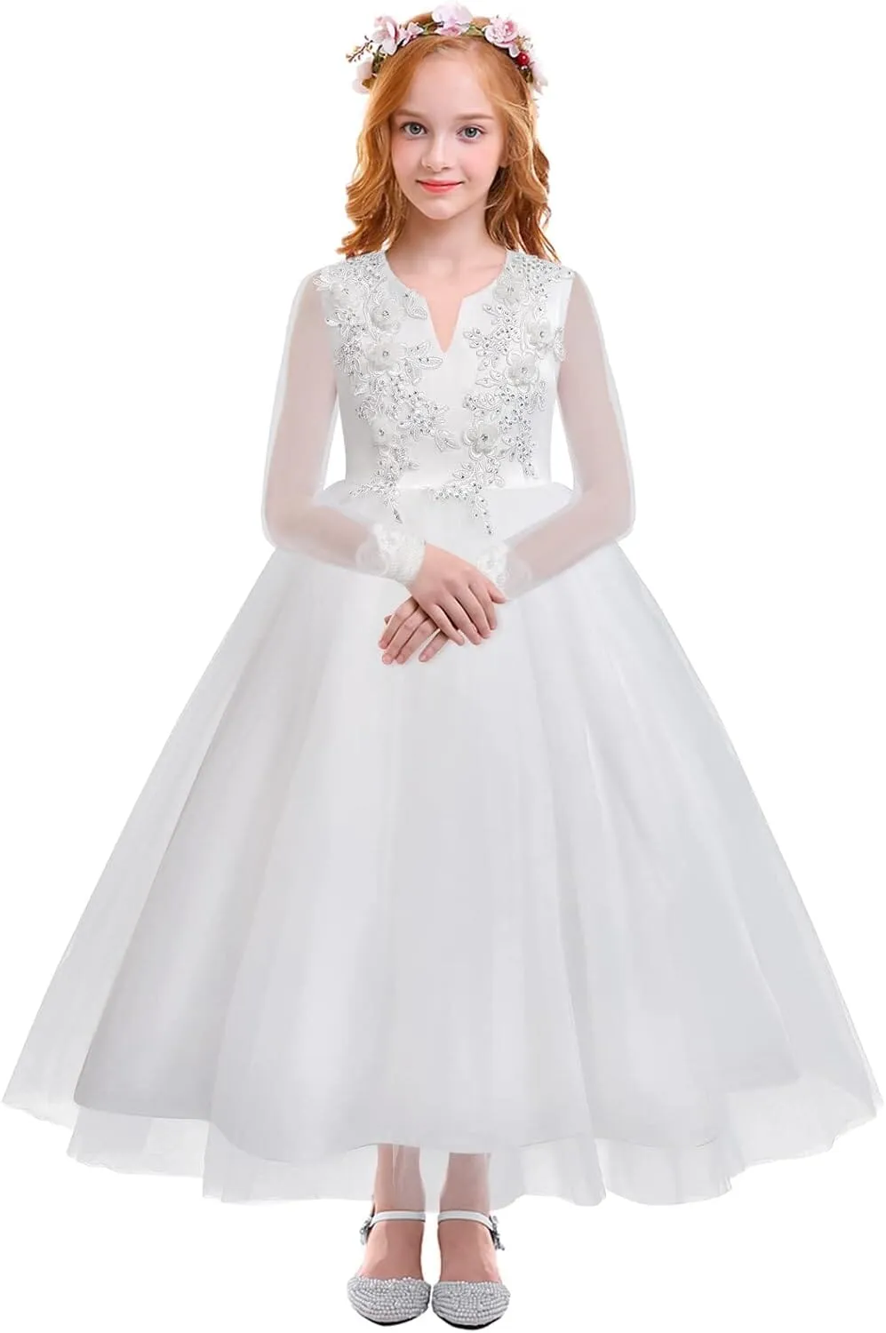 White Communion dress