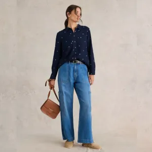 White Stuff Sophie Organic Cotton Shirt | Dark Navy