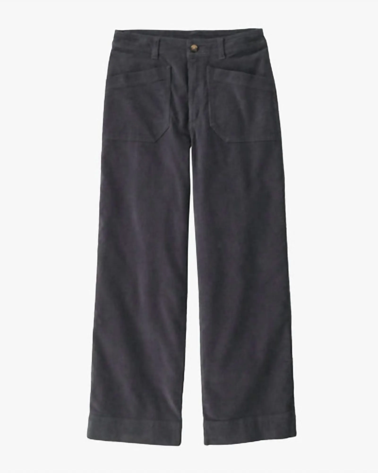 Wide-Leg Cord Pants In Smolder Blue | Smolder Blue