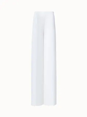 Wide Silk Pants with High Silts