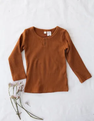 Willow Long Sleeve Top - Antique Gold
