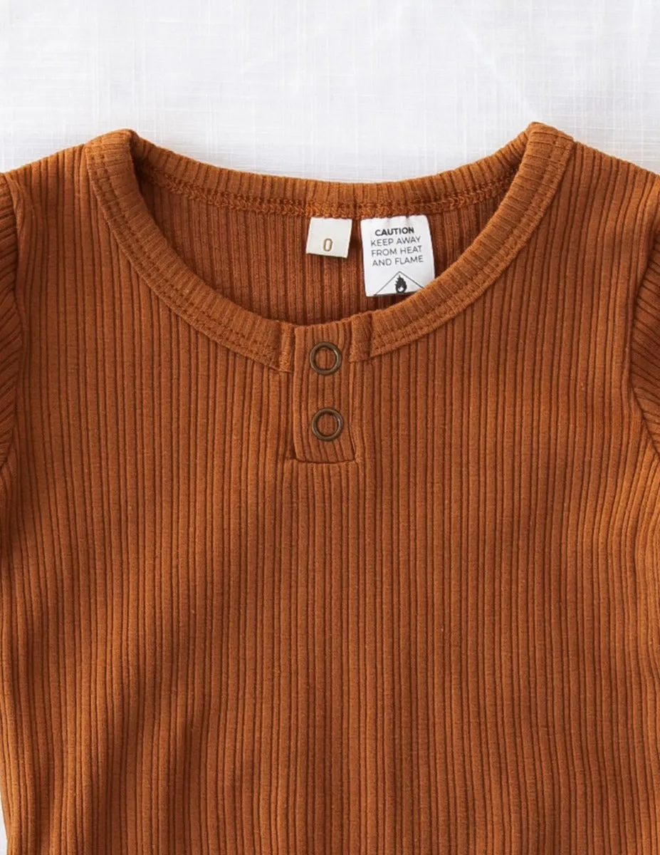 Willow Long Sleeve Top - Antique Gold