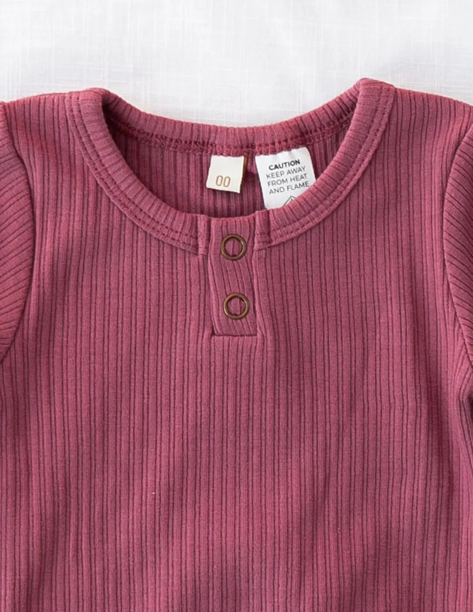 Willow Long Sleeve Top - Garden Rose