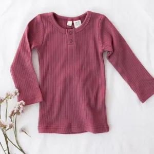 Willow Long Sleeve Top - Garden Rose
