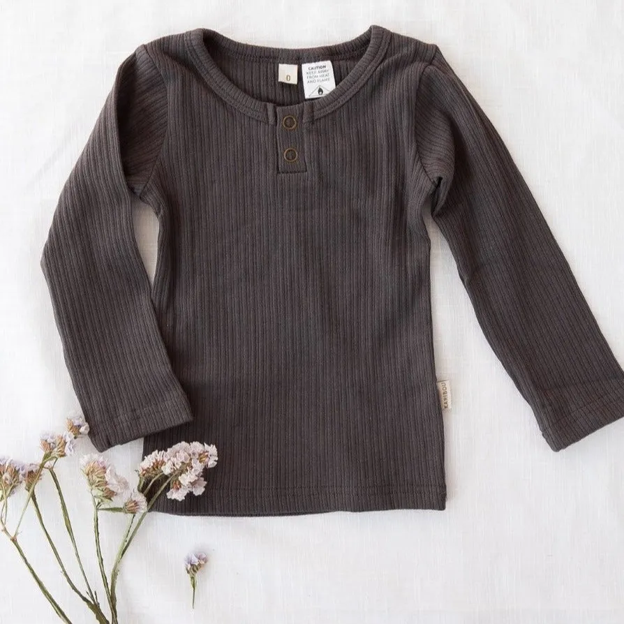 Willow Long Sleeve Top - Pepper