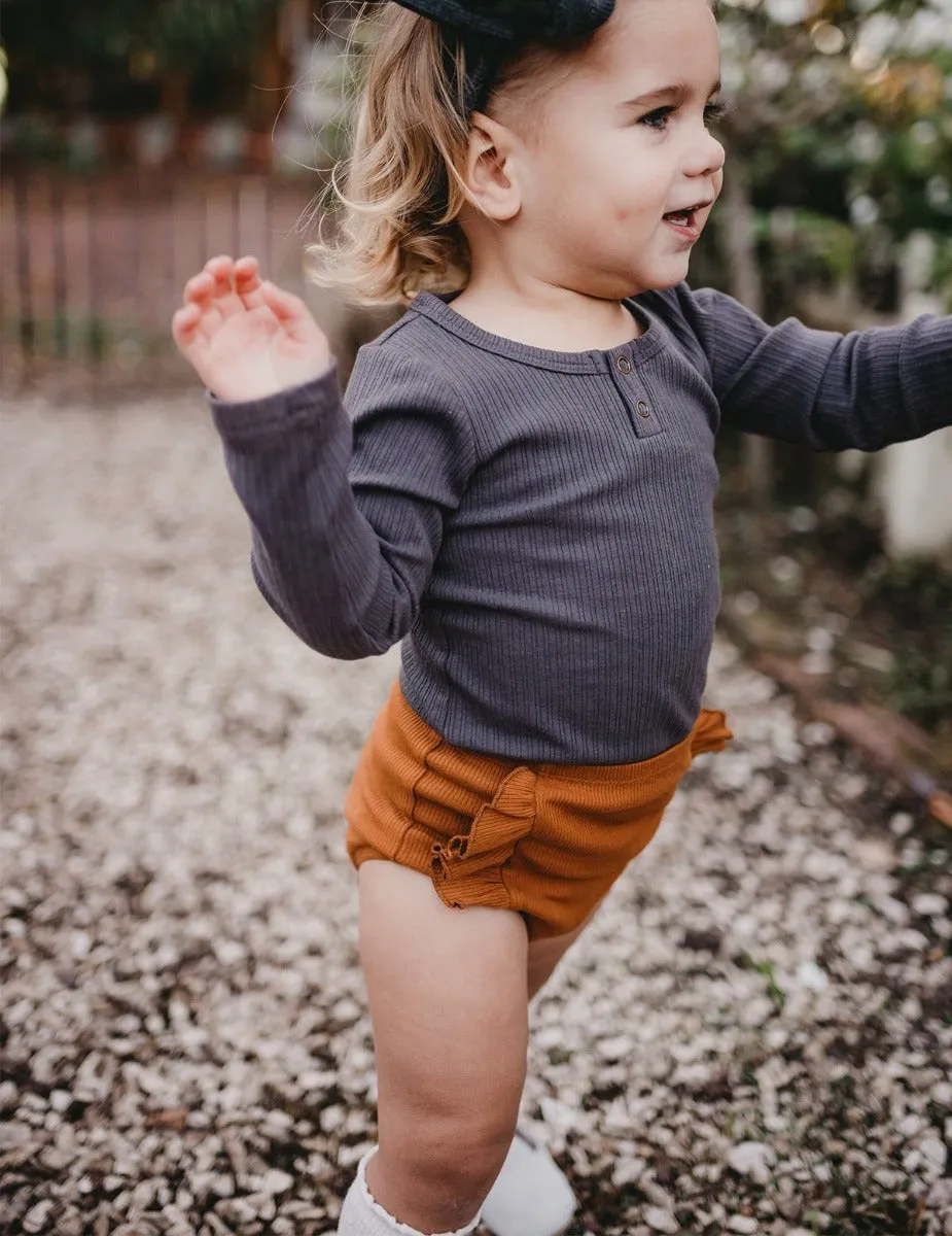 Willow Long Sleeve Top - Pepper
