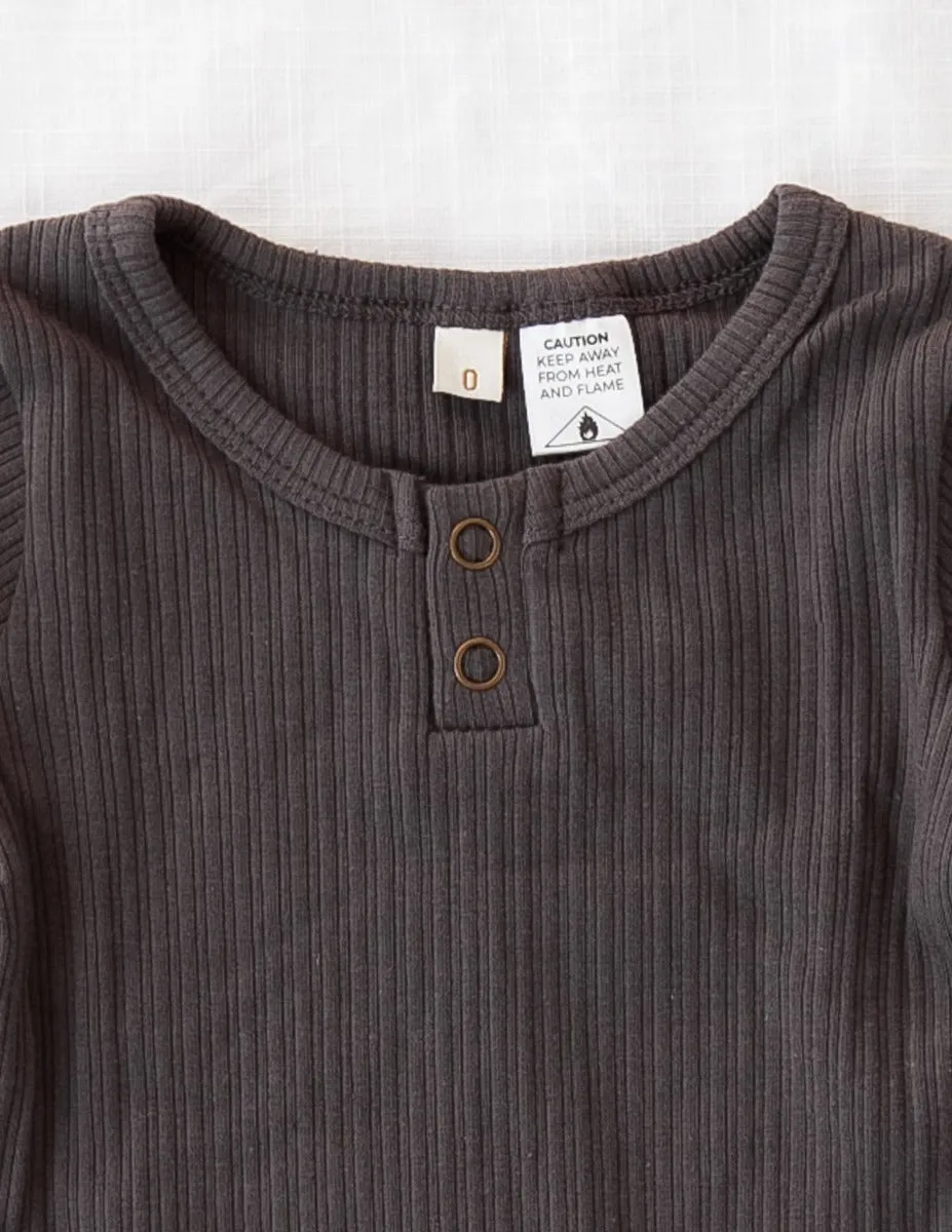 Willow Long Sleeve Top - Pepper