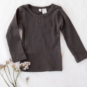 Willow Long Sleeve Top - Pepper