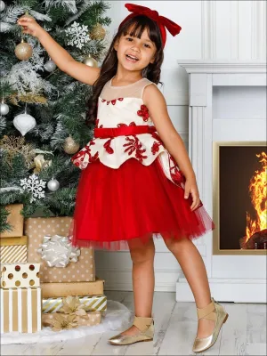 Winter-ful Peplum Holiday Dress