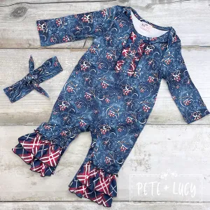 Winter Girl's  Romper