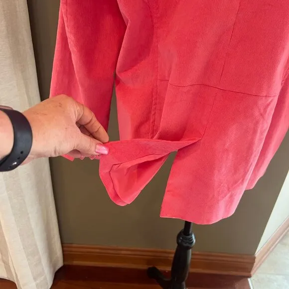 Woman's Talbot's Pink Corduroy Blazer, Perfect for spring or summer time, Size 1