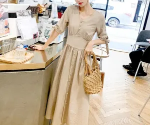 Women Clothing Long Sleeve Maxi Dress Oversized Kaftan Shirt Dress Plus Summer