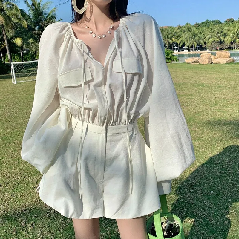 Women Fashion Summer Jumpsuit Shorts