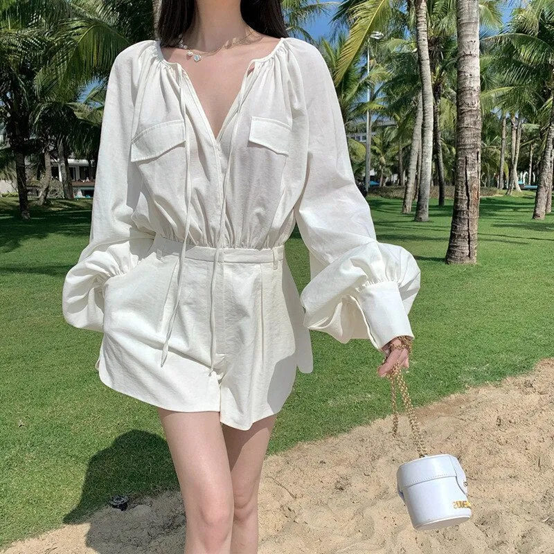 Women Fashion Summer Jumpsuit Shorts