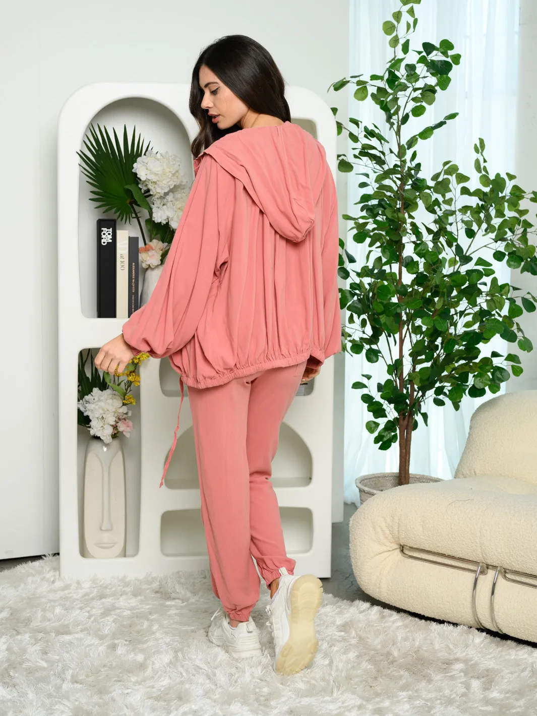 WOMEN'S 2PC. JACKET & PANTS LOUNGE WEAR SET