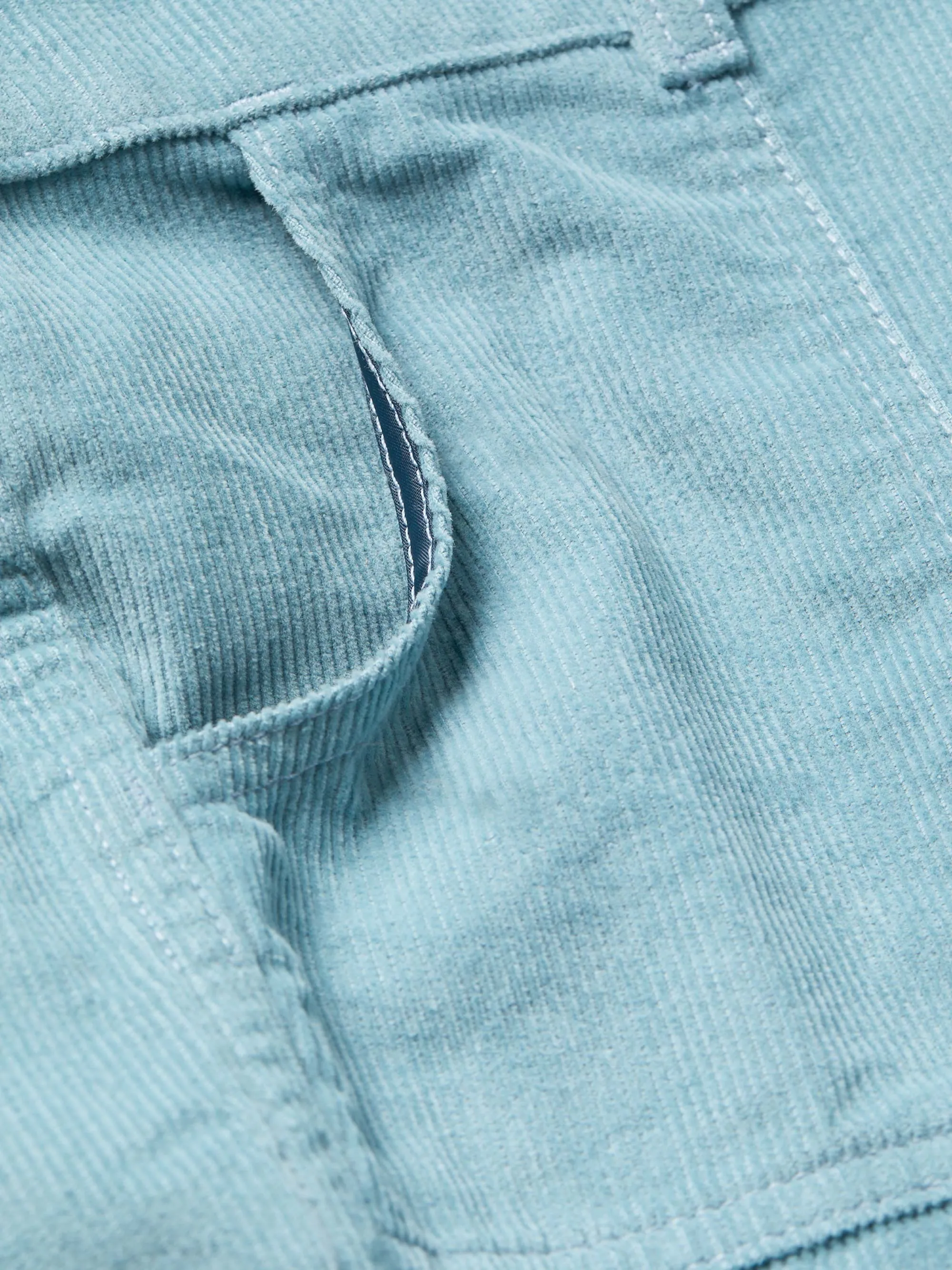 Women's Corduroy Shorts - Light Blue