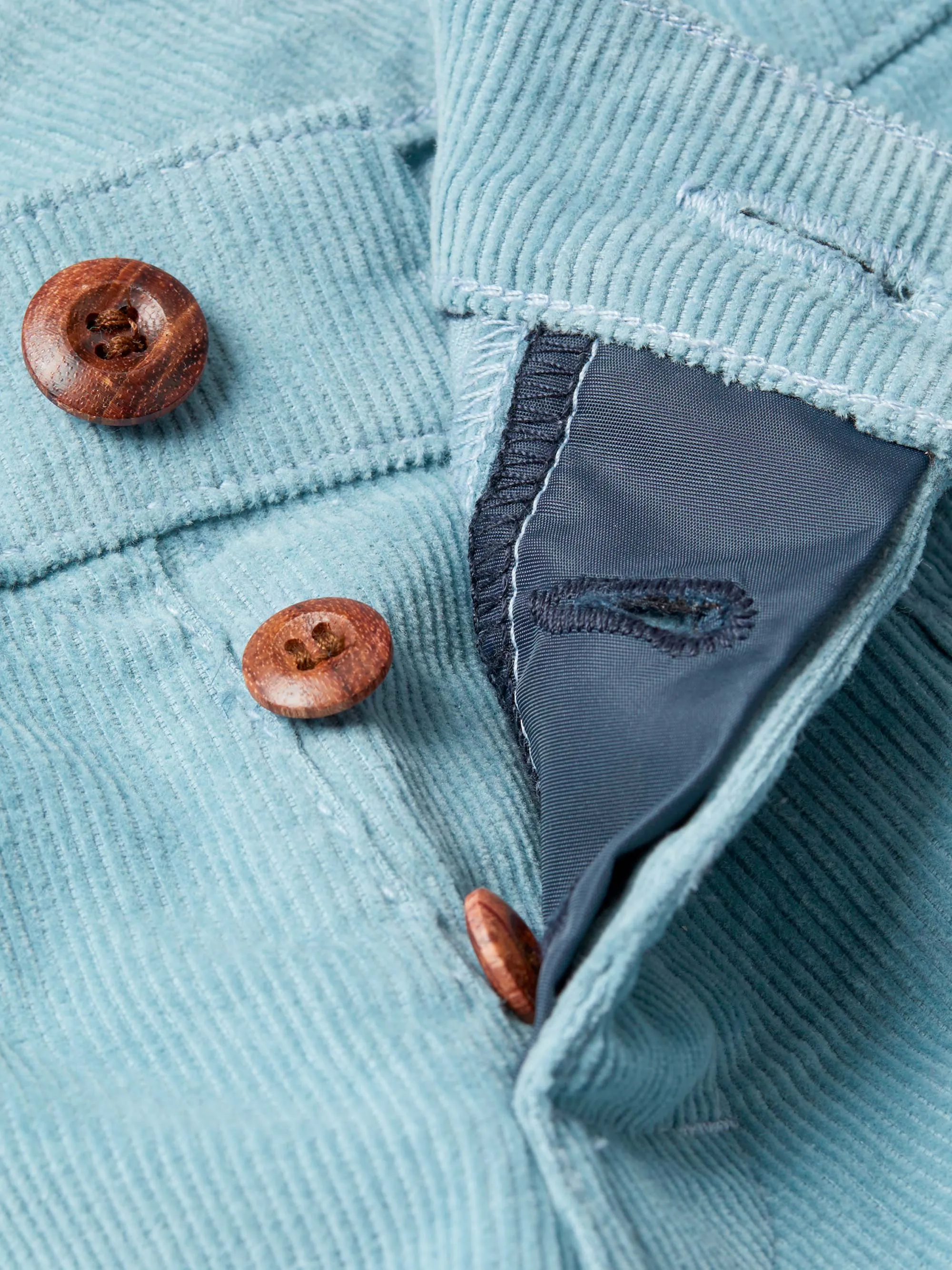 Women's Corduroy Shorts - Light Blue