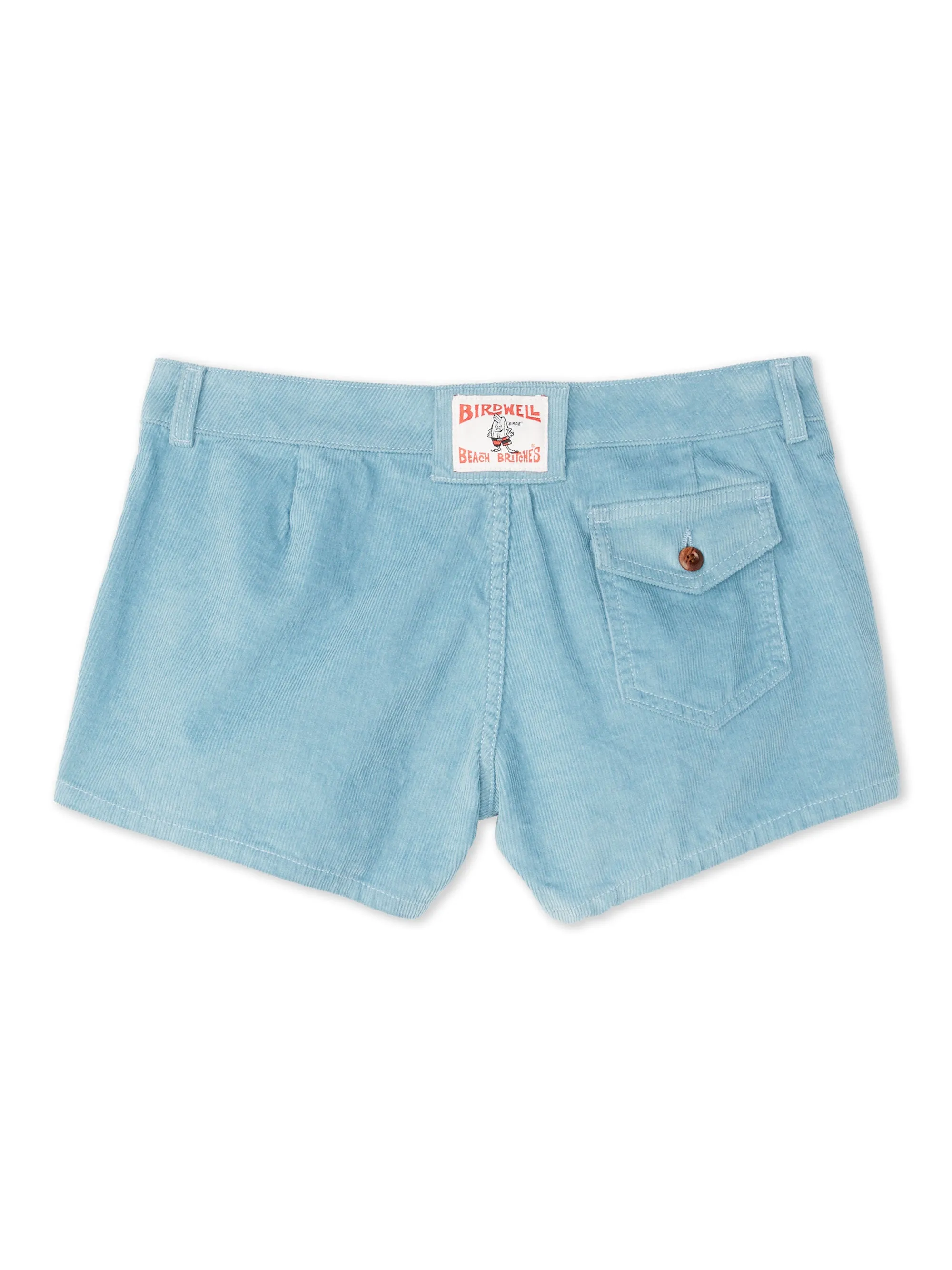 Women's Corduroy Shorts - Light Blue