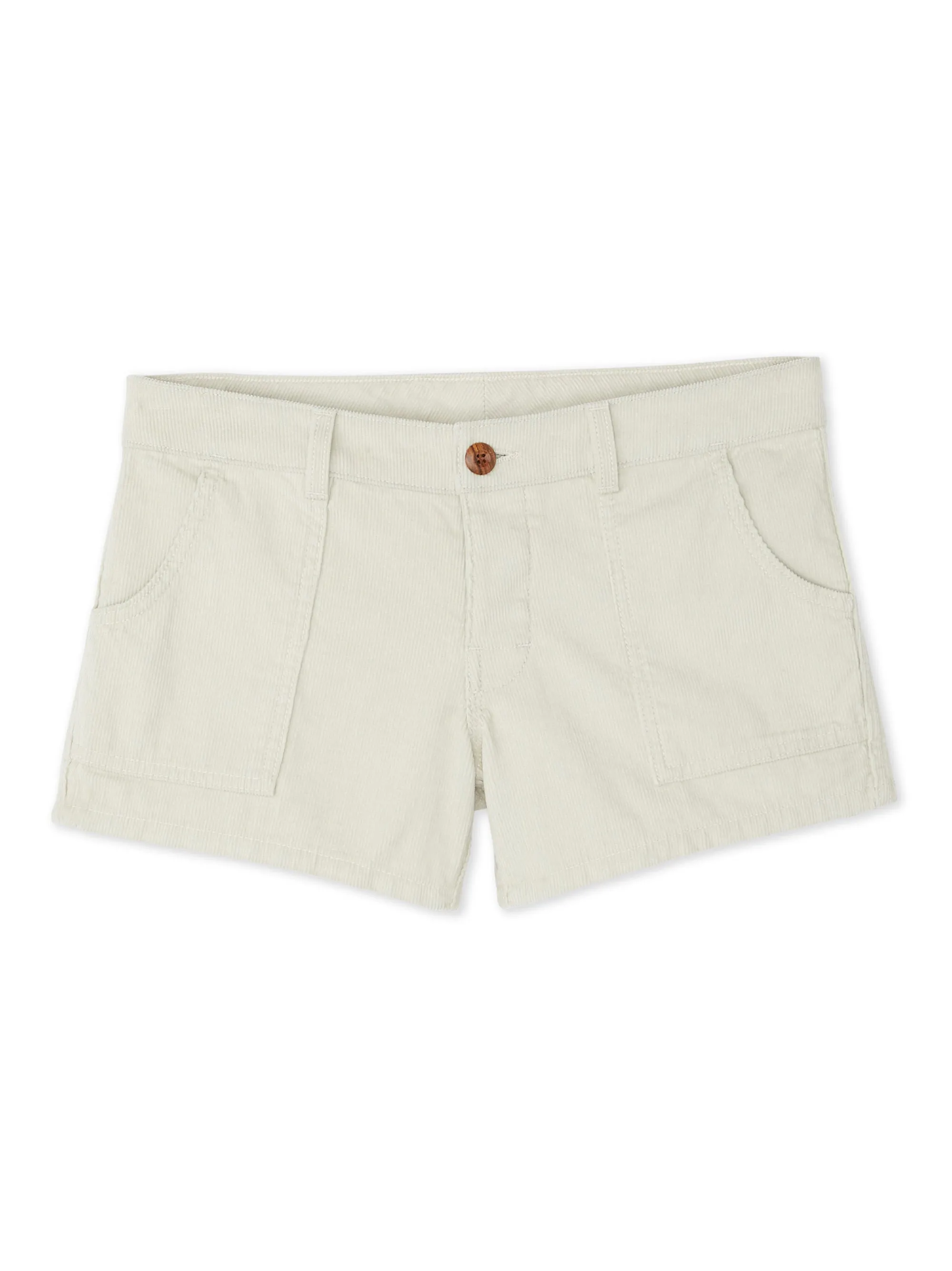 Women's Corduroy Shorts - Stone
