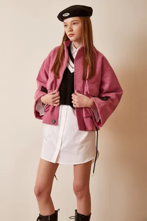 Women's Lace-up Crop Jacket