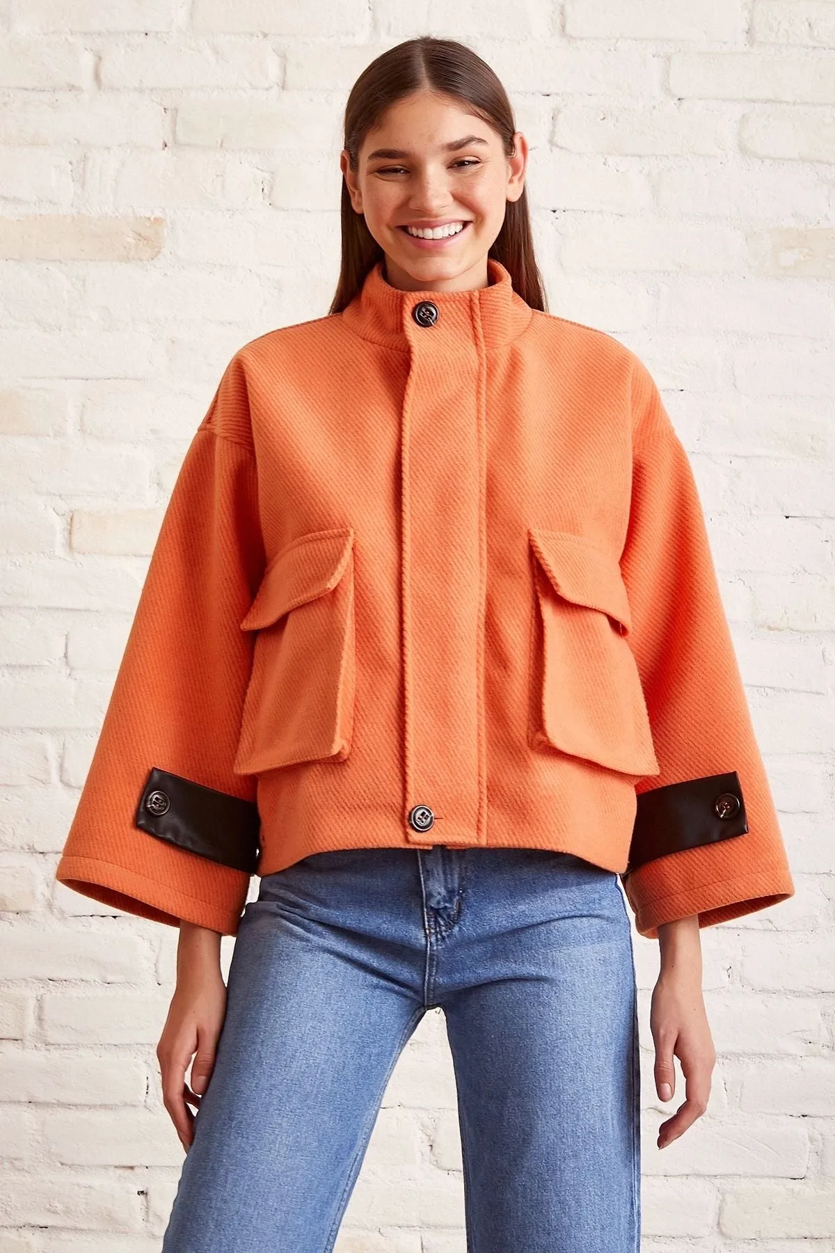 Women's Lace-up Crop Jacket