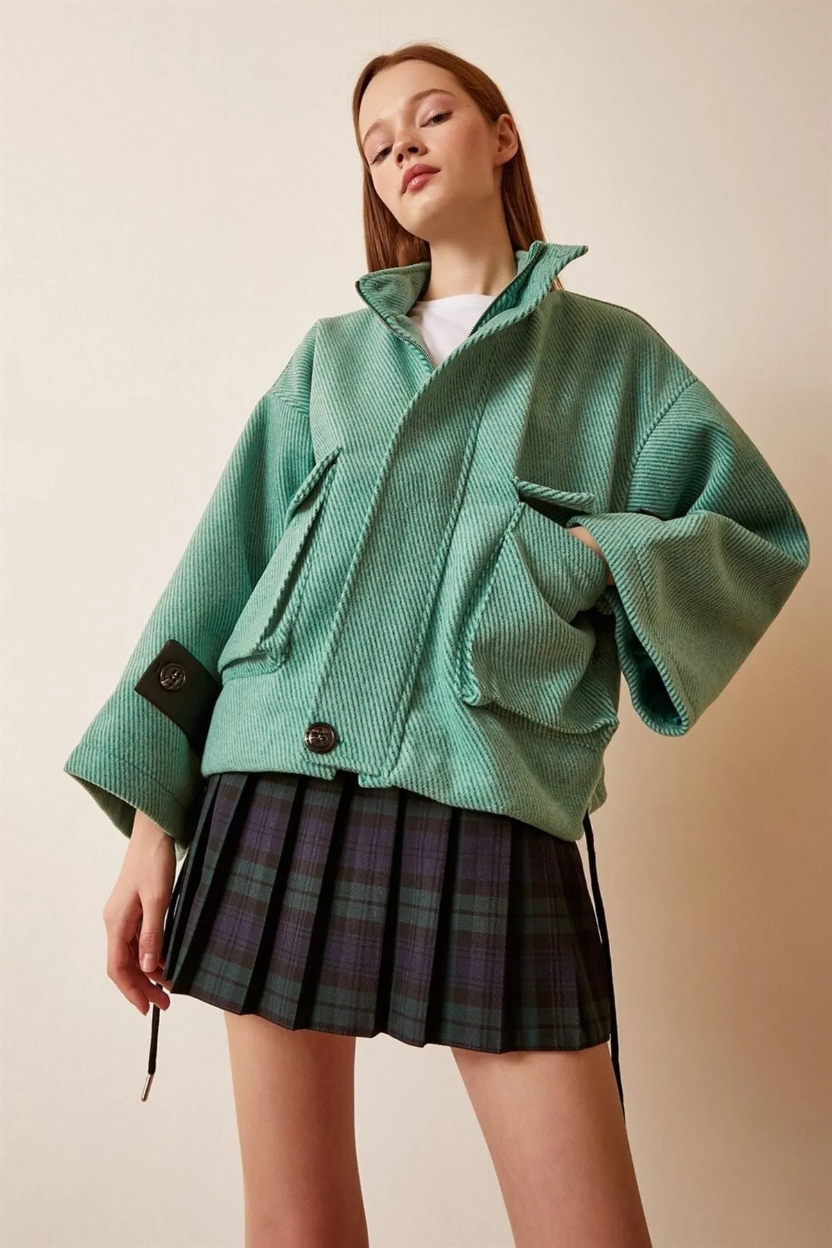 Women's Lace-up Crop Jacket