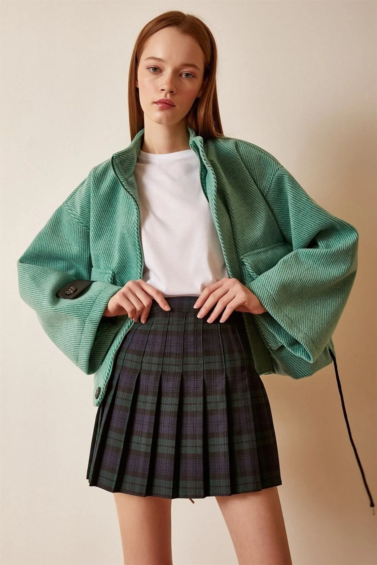 Women's Lace-up Crop Jacket