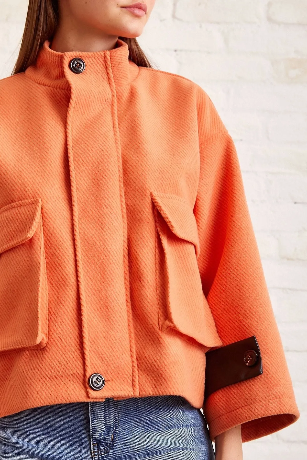 Women's Lace-up Crop Jacket