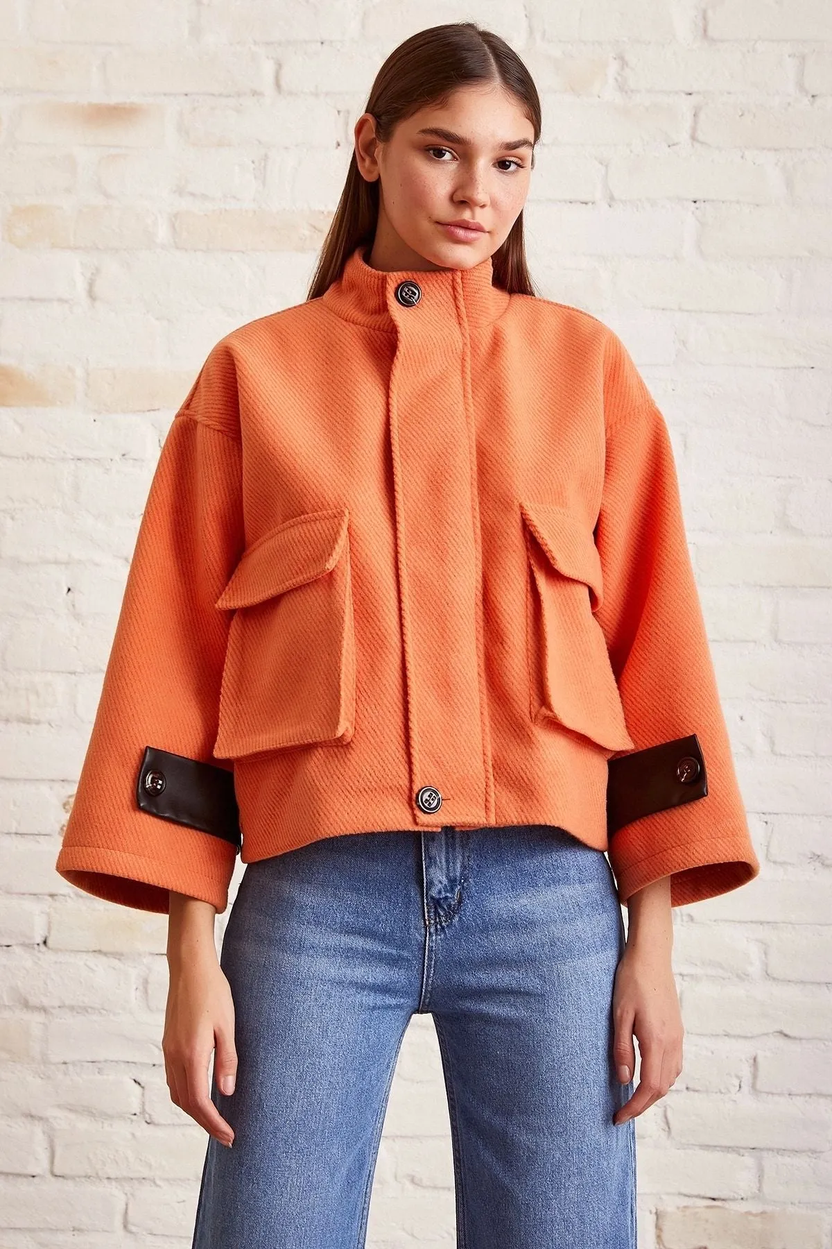 Women's Lace-up Crop Jacket