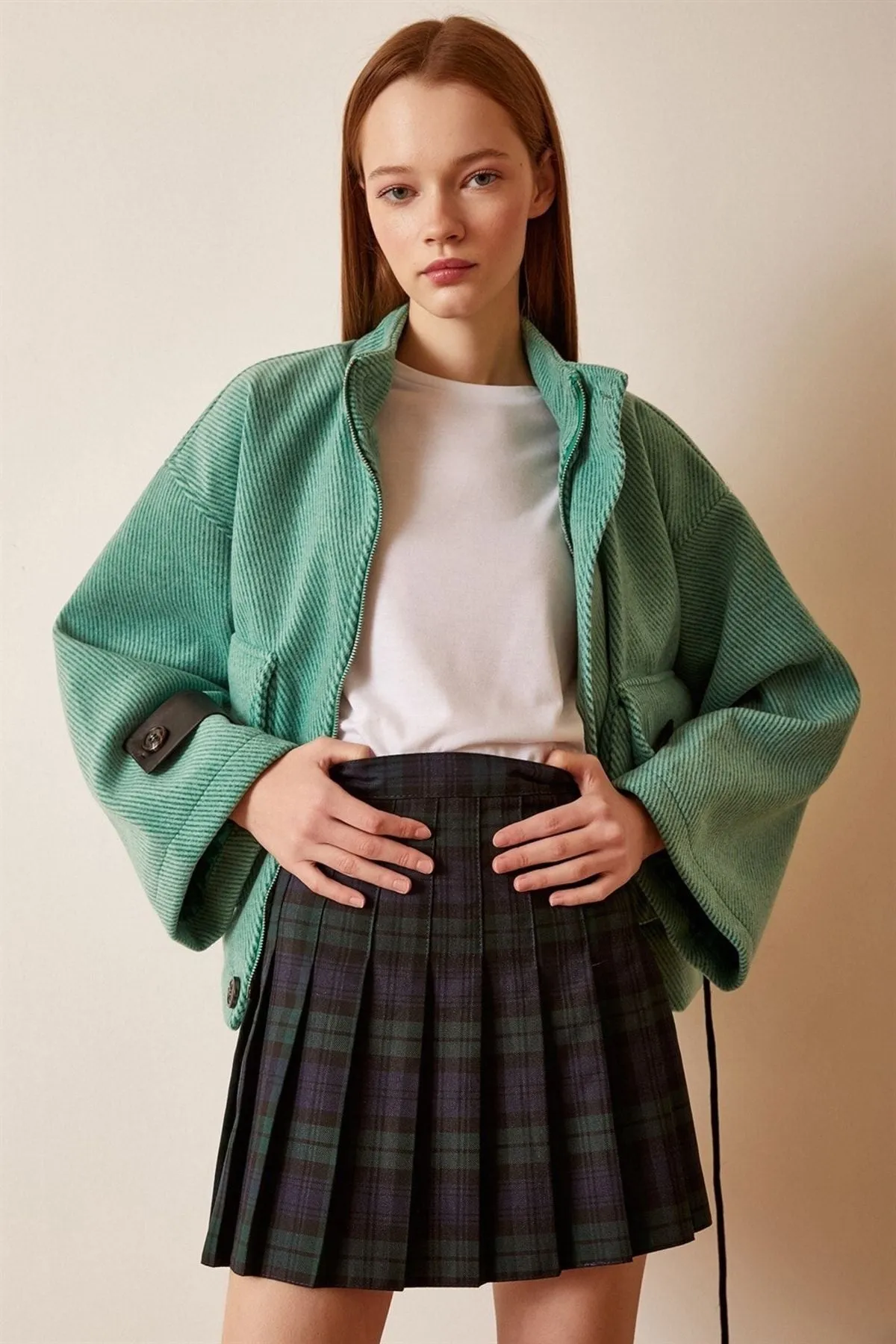 Women's Lace-up Crop Jacket