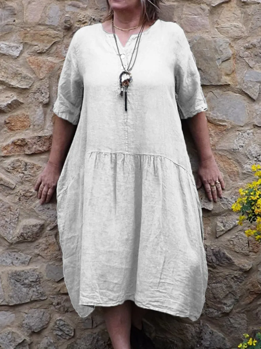 Women's Pocket Cotton Dress