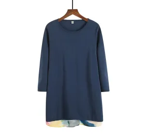 Women's silk and cotton tops