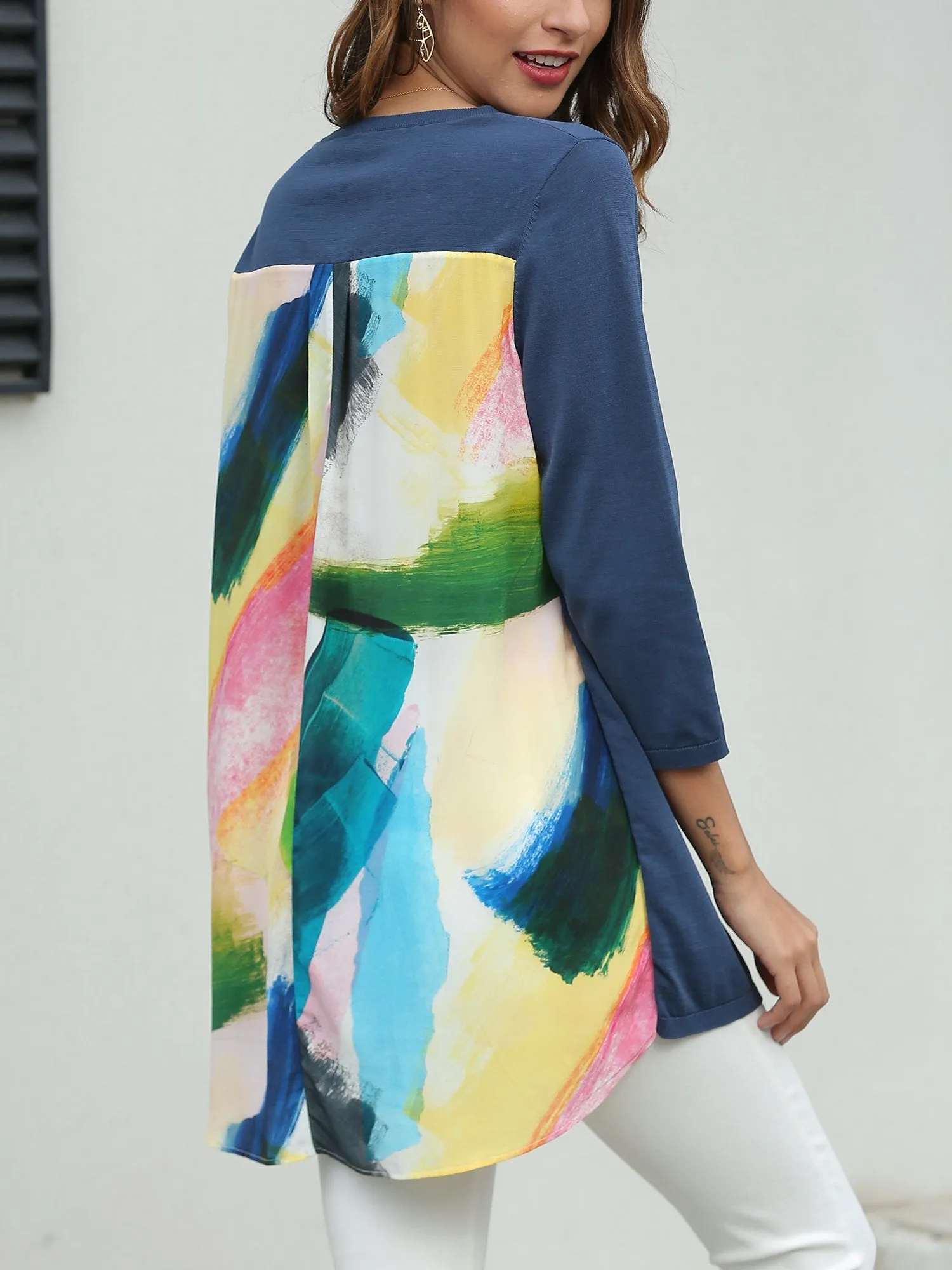 Women's silk and cotton tops
