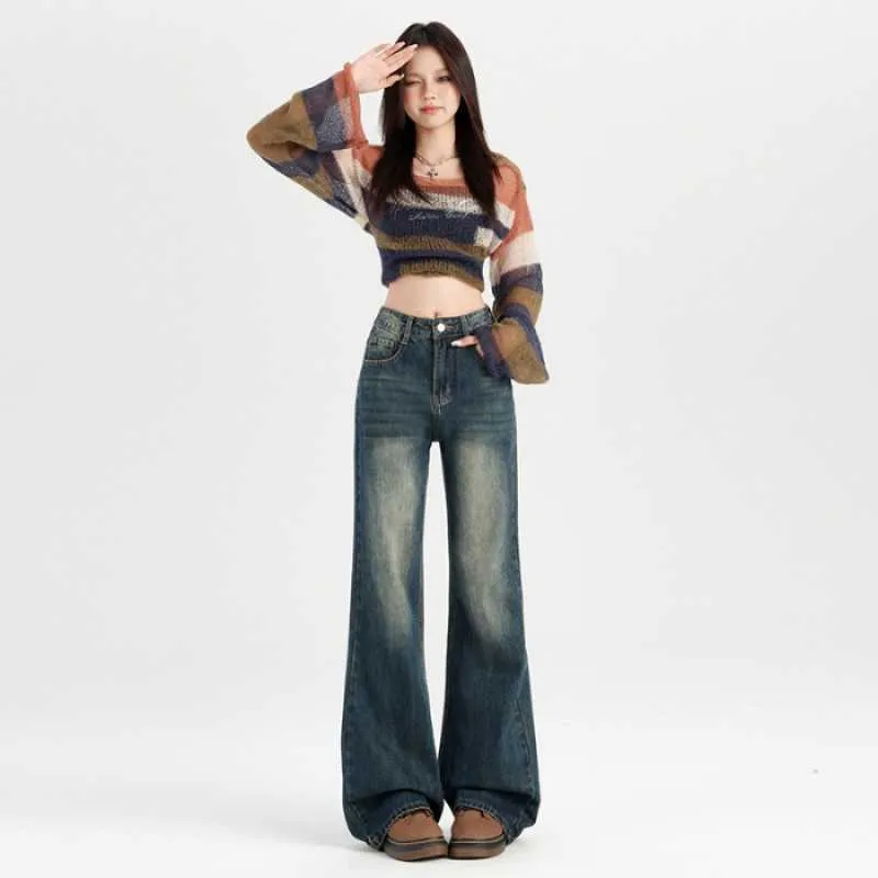 Women's Slimming And Straight Narrow Version Mop Pants