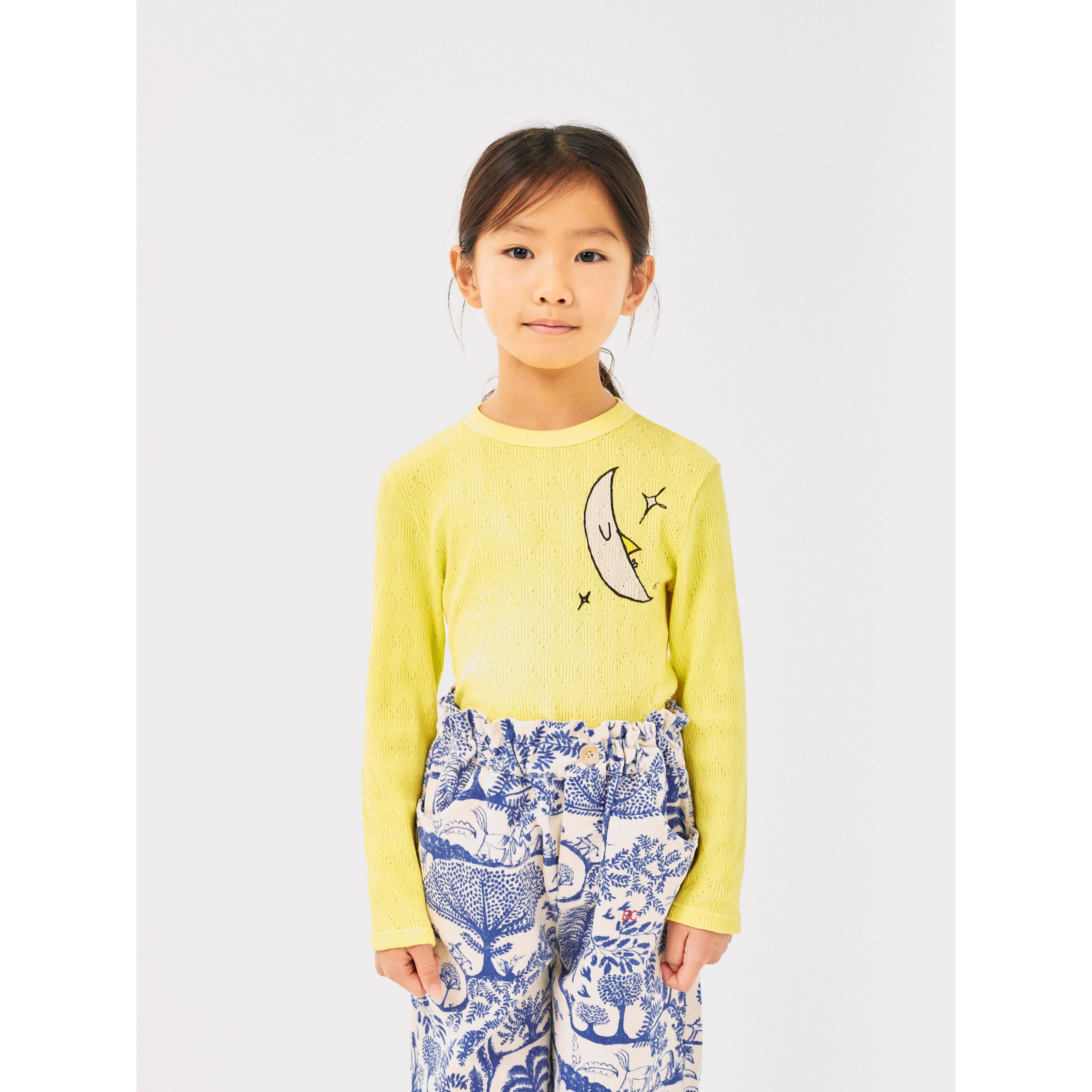 Wonderland All Over Micro Corduroy Paperbag Pants