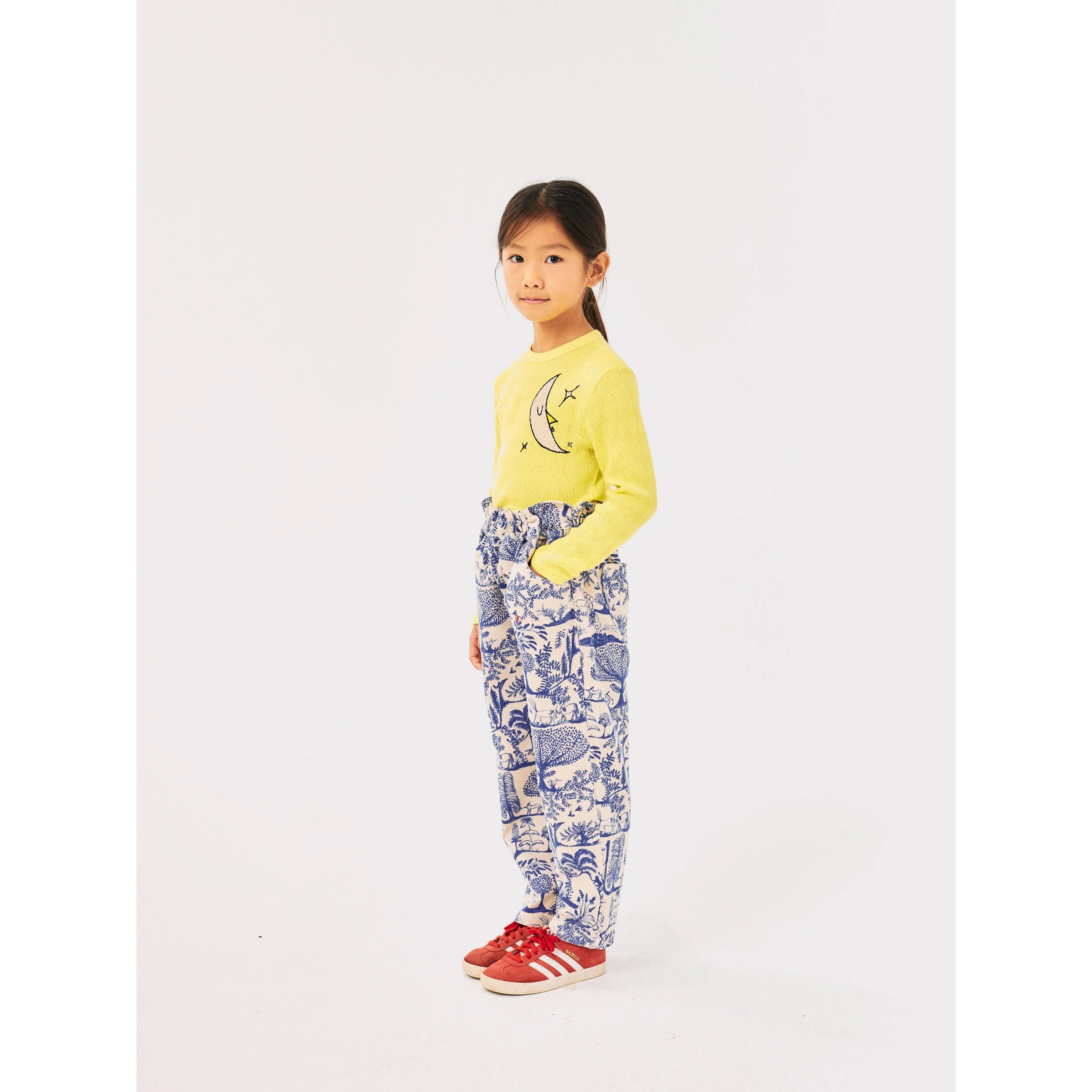 Wonderland All Over Micro Corduroy Paperbag Pants
